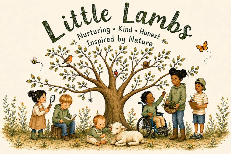 Children learning and exploring together at Little Lambs Kindergarten